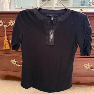 White House Black Market new with tags Black XXS  Elevated T-shirt